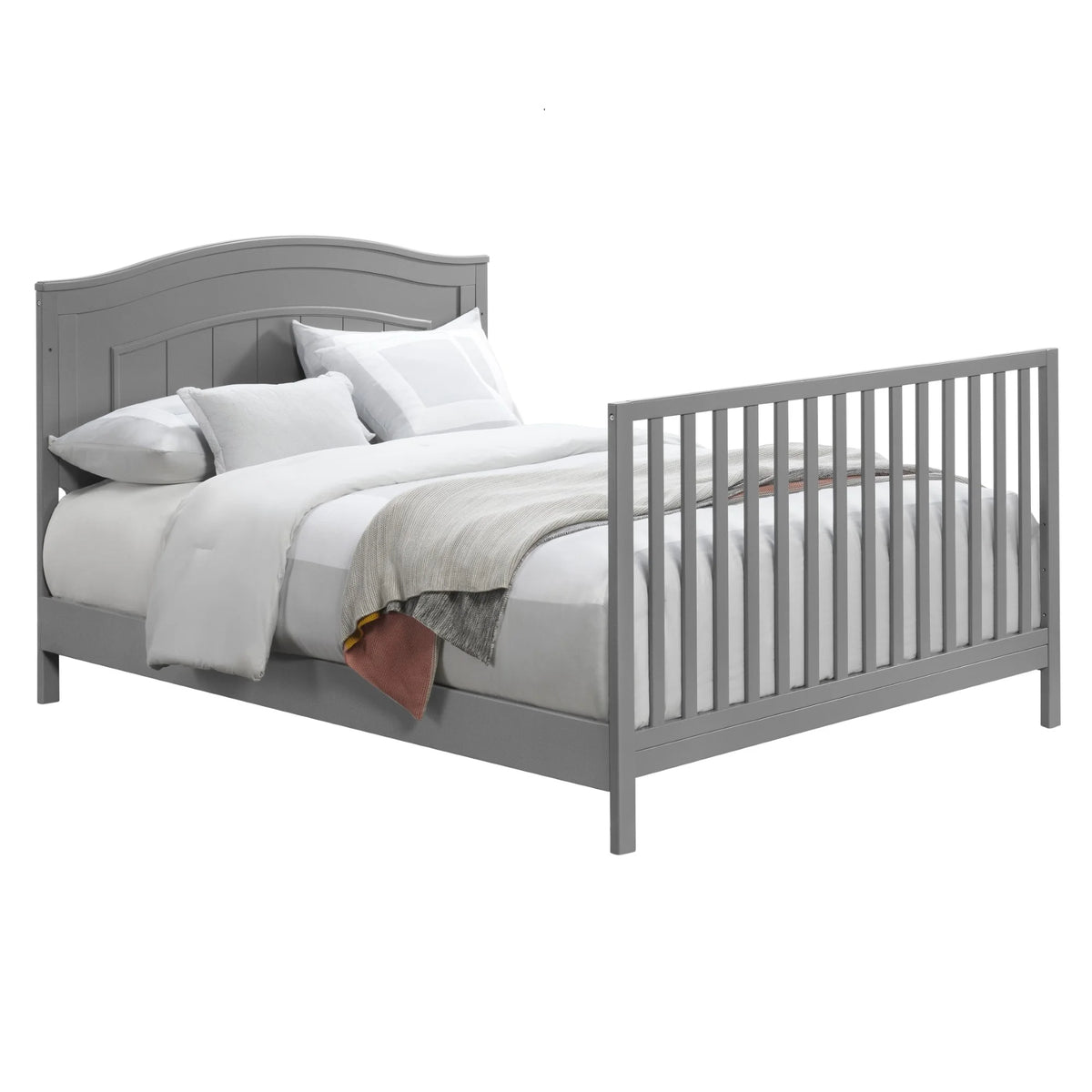 Oxford Baby North Bay 4-in-1 Convertible Crib, Snow White, GREENGUARD Gold Certified, Wooden Crib