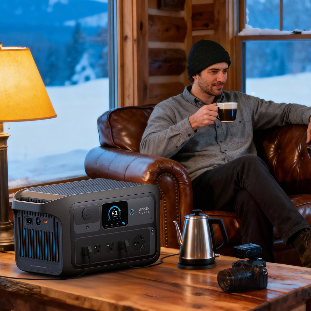 Anker SOLIX C2000X Gen 2 Portable Power Station with 400W Solar Panel