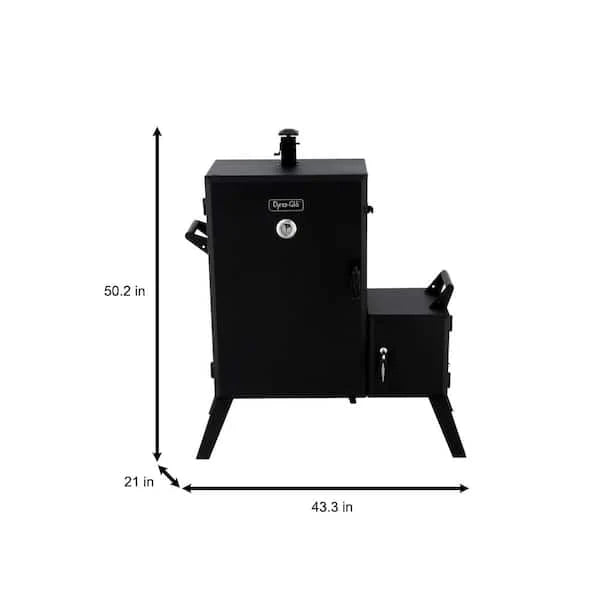 Vertical Wide Body Offset Charcoal Smoker