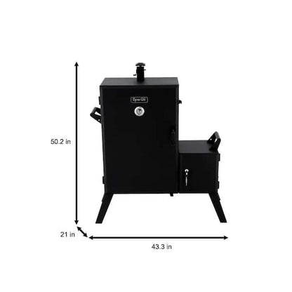 Vertical Wide Body Offset Charcoal Smoker