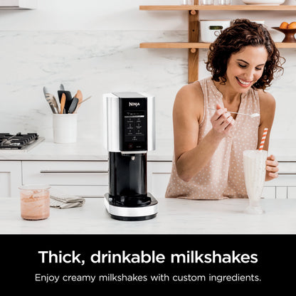Ninja CREAMi, Ice Cream Maker and Frozen Treat Maker with 7 One-Touch Programs, NC300WMWH