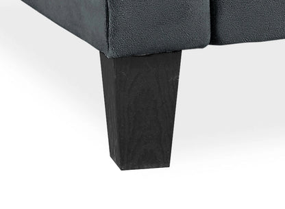 Lifestyle Solutions Alexa Sofa with Rolled Arms, Gray Fabric