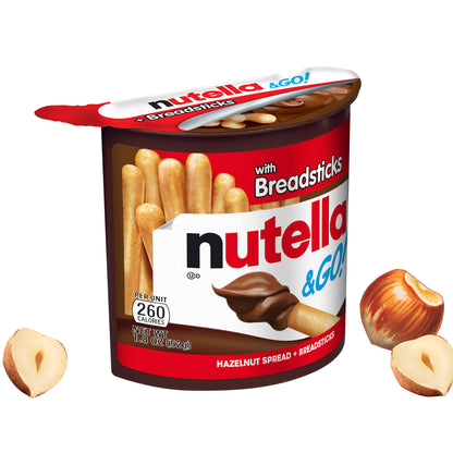 Nutella & GO! Hazelnut and Cocoa Spread With Breadsticks, 1.8 oz, 16 Pack