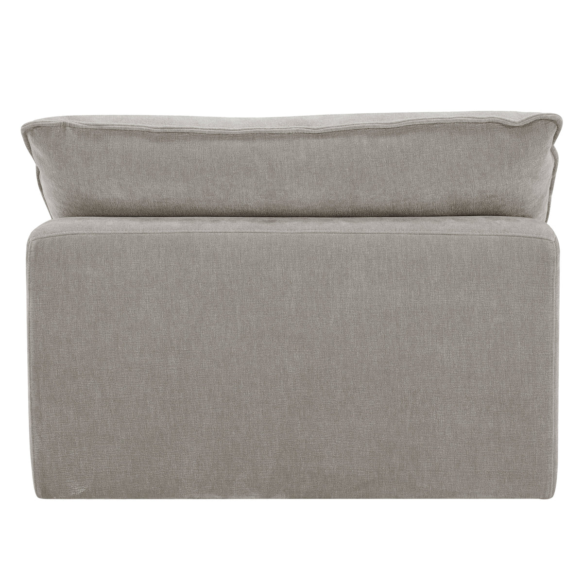 Sereen Fabric Armless Chair, Taupe