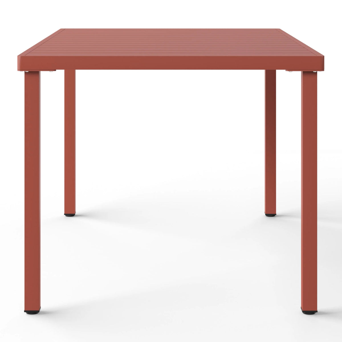 WestinTrends Playa 59" Iron Metal Outdoor Rectangular Patio Dining Table For 6, Olive Green