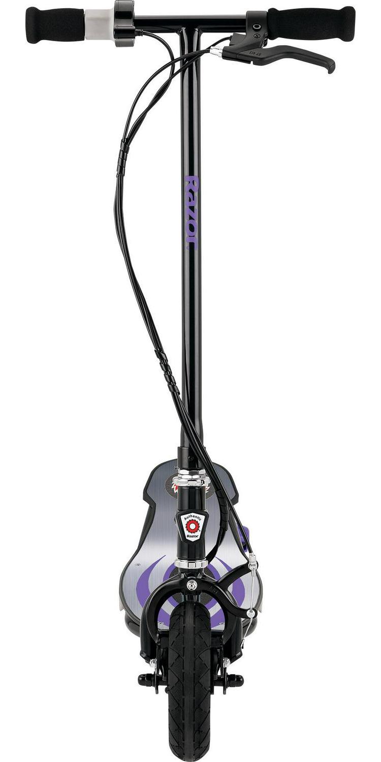 Razor Power Core E100 Aluminum Deck Electric Scooter. Age 8+. 11 Mph. 60-Min Run. Purple