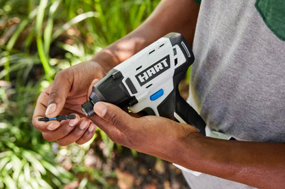 HART 20-Volt Cordless 1/4 Hex Impact Driver 2-Pack 4AH Battery Kit Bundle