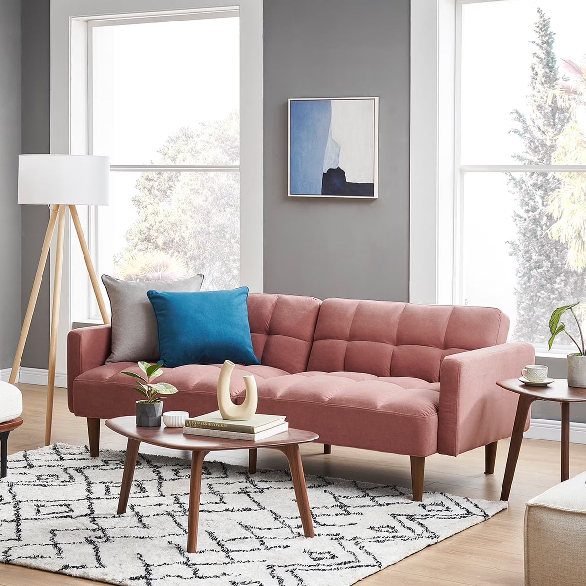 Mopio Aaron Futon Sofa Bed Old Rosa