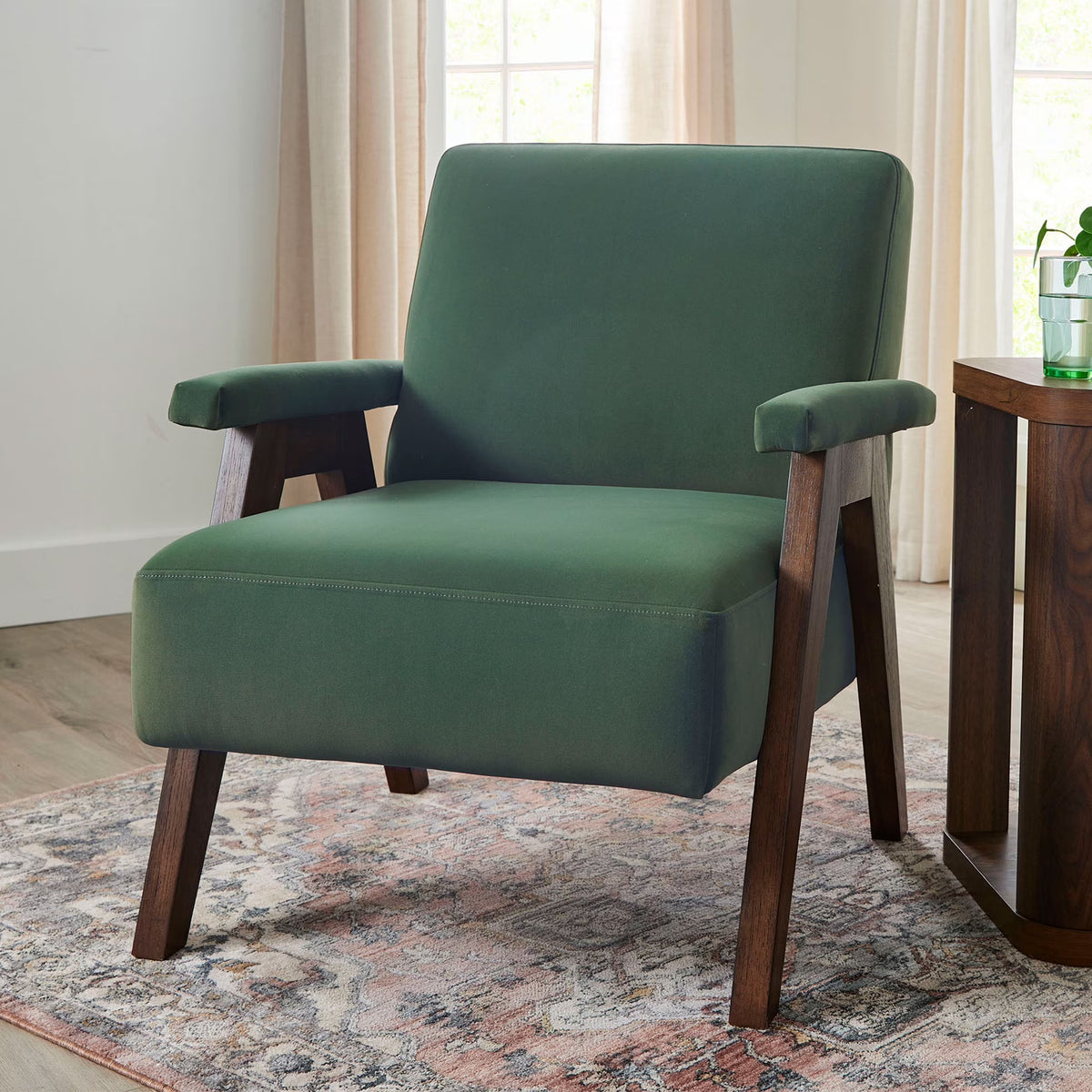 Better Homes & Gardens Ezra Accent Chair, Living Room, Cream