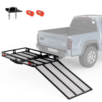 Costway 500lbs Strong Wheelchair Hitch Carrier Mobility Electric Scooter Loading Ramp
