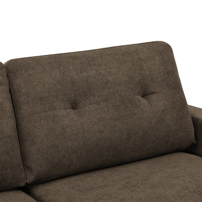 Aukfa 68" Small Sofa Couch Comfy Mid Century Modern Loveseat Sofa for Living Room Bedroom, Cream