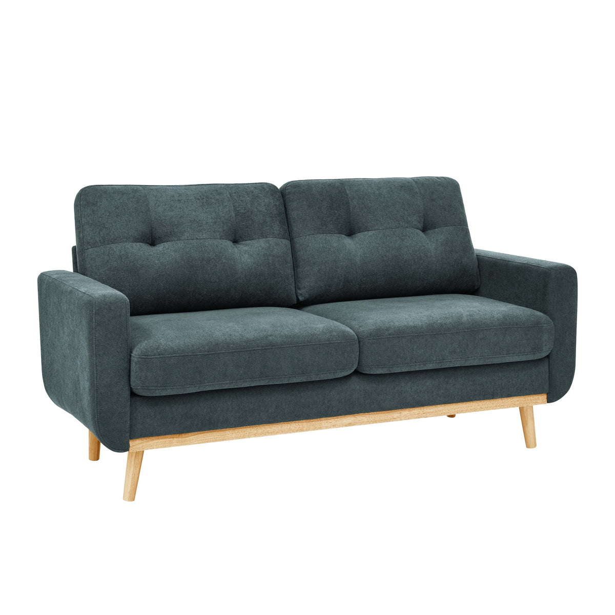 Aukfa 68" Small Sofa Couch Comfy Mid Century Modern Loveseat Sofa for Living Room Bedroom, Cream