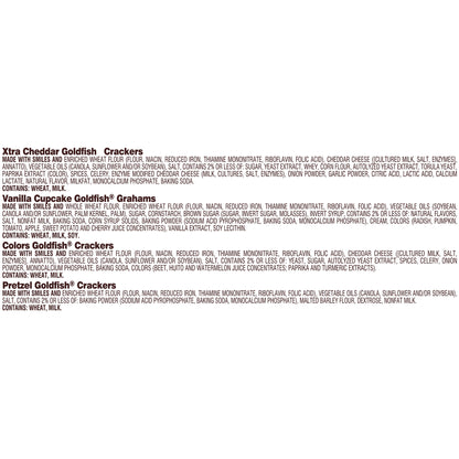Goldfish Baked Snacks, Variety Pack, 45-count