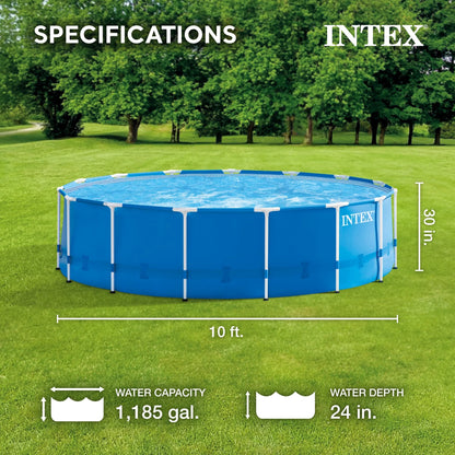 Intex Pool Kit w/ Intex 10 x 2.5-Ft Pool Set w/ Filter Pump w/  10-Ft Pool Cover