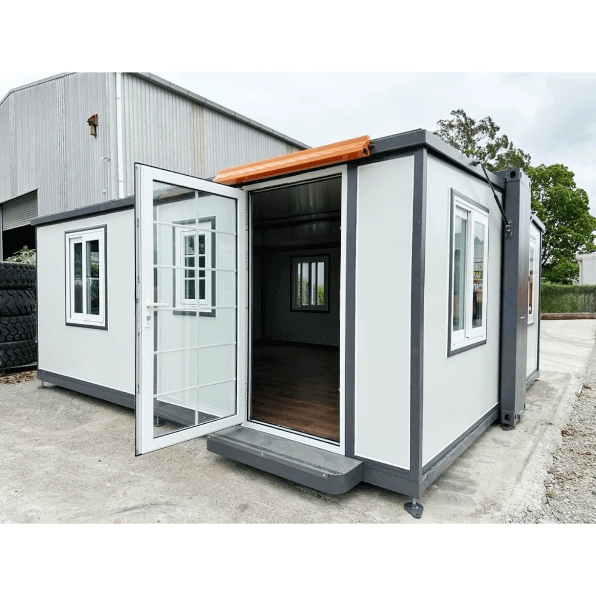 Portable Mobile Expandable Prefab House 15 x 20ft,Exquisitely Designed Modern Villa Prefab House for Live,Work