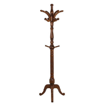 Vintage 79" Coat Tree Stand Heavy Duty Freestanding Clothes Hat Coat Rack Stand with 8 Hooks