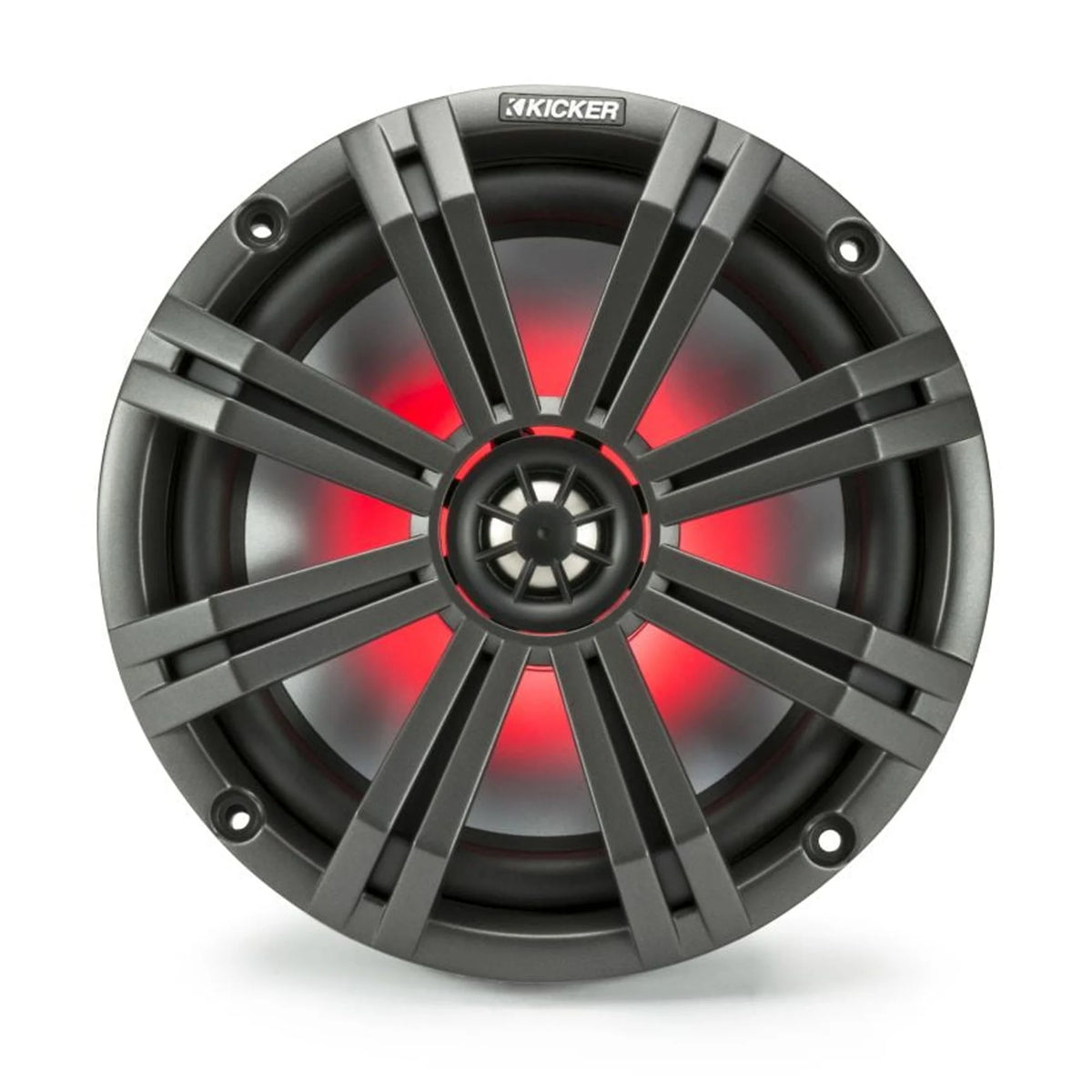 Kicker 8" Black\Charcoal Wake Tower LED Marine Speakers 1-Pair