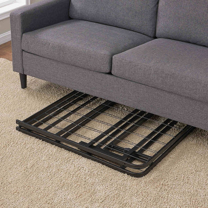 Mainstays 18" High Profile Foldable Steel Queen Platform Bed Frame, Black