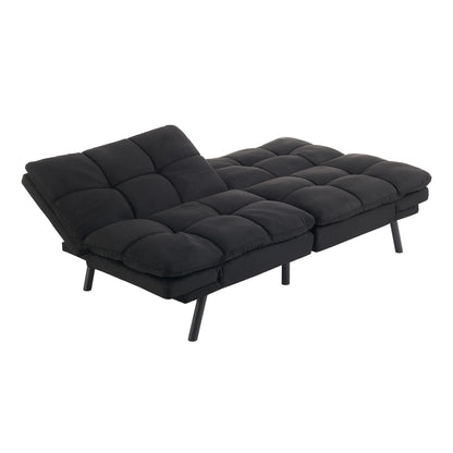 Mainstays Memory Foam Futon with 72",Black