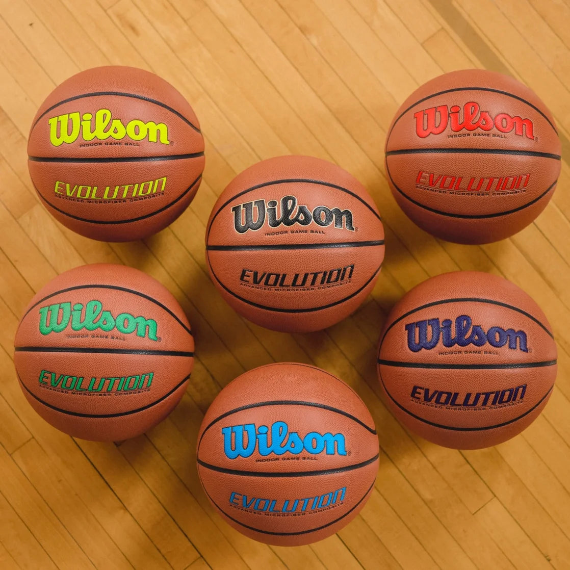Wilson Evolution Baloncesto de Juego Interior - Negro, Talla 7 - 29,5"