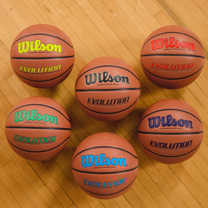 Wilson Evolution Baloncesto de Juego Interior - Negro, Talla 7 - 29,5"