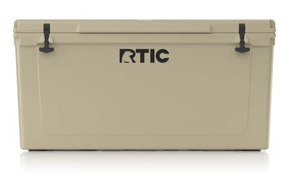 RTIC 145 QT Ultra-Tough Rotomolded Hard-Sided Ice Chest Cooler, White, Fits 195 Cans
