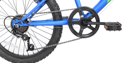 20" Crossfire 6-Speed Boy's Mountain Bike, Blue/Green