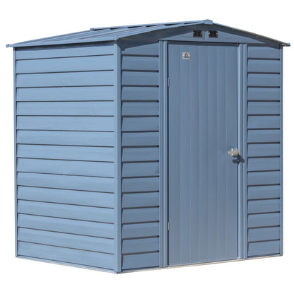 Arrow Select Steel Storage Shed Steel Storage Shed, 6x5, Charcoal