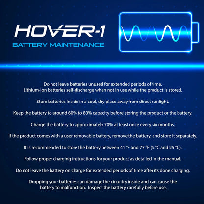 Hover-1 Evolution Hoverboard for Children, LED Headlights, 6 mph Max Speed, Midnight Blue
