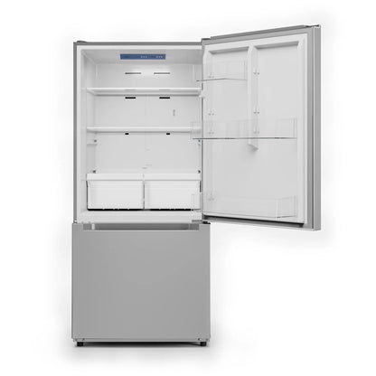 Midea 18.7-Cu. Ft. Bottom Mount Refrigerator, Stainless Steel,  MRB19B7AST
