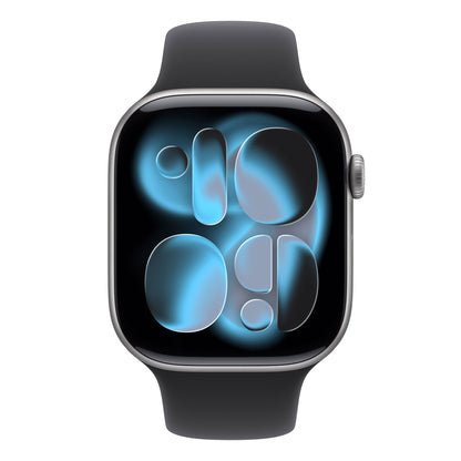 Apple Watch Series 11 (GPS) 46mm Case with Sport Band (Size M/L), Hypertension Notifications, Sleep Score, Advanced Workout Metrics