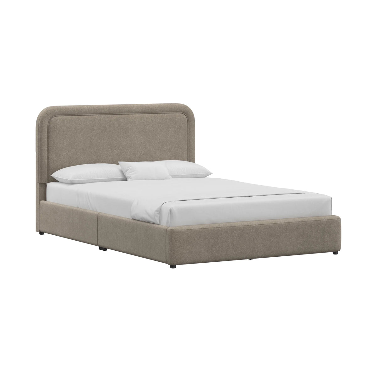 Better Homes & Gardens Juliet King Boucle Platform Bed, Ivory