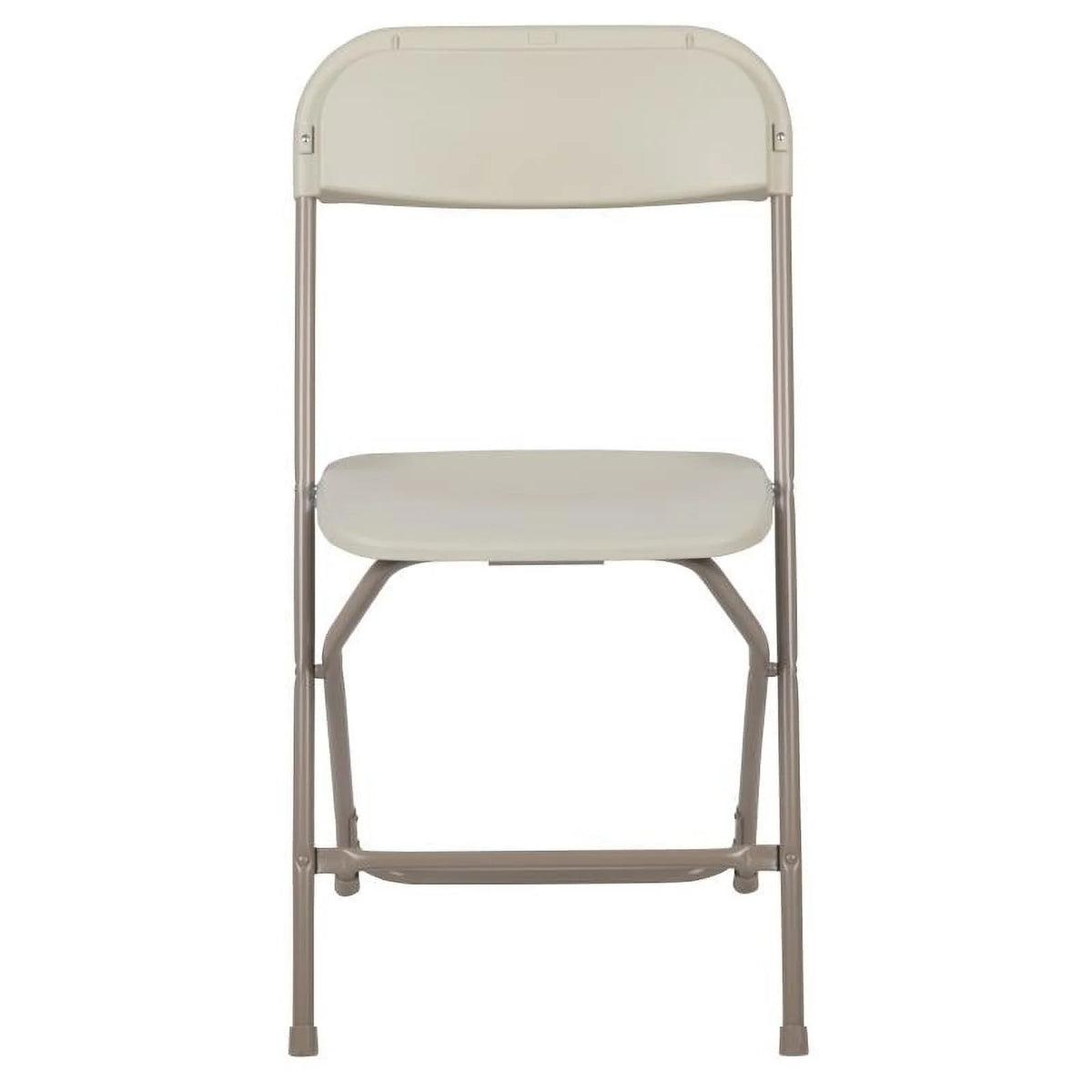 (50 PACK) 650 Lbs Weight Capacity Commercial Quality Beige Stackable Plastic Folding Chair - Heavy Duty Plastic Folding Chairs