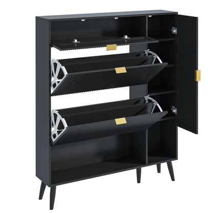 Shoe Cabinet with Drawers, slim storage cabinets, entryway shoe storage cabinets