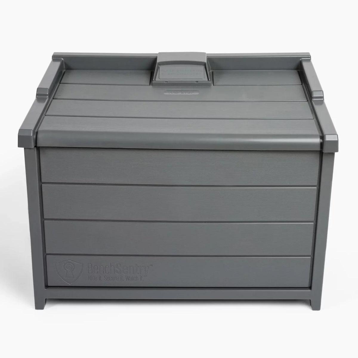 BenchSentry by Genie Package Delivery Box for Outside, Protects Packages from Theft and Damage from Weather - Slate