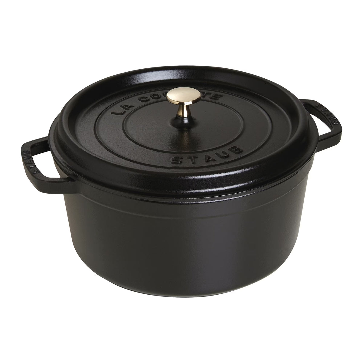Staub Cast Iron 7-qt Round Cocotte - Grenadine