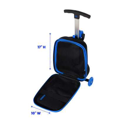 Roll Rider Scooter Carry-On, Bolt Blue- For Kids Ages 3-12