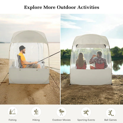 Sports Tent, Instant Weather Proof Clear View Bubble Tent with Carry Bag, Portable & Foldable Pop Up Tents Shelter for Watching Sports Events Camping Fishing