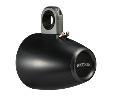 Kicker 8" Black\Charcoal Wake Tower LED Marine Speakers 1-Pair