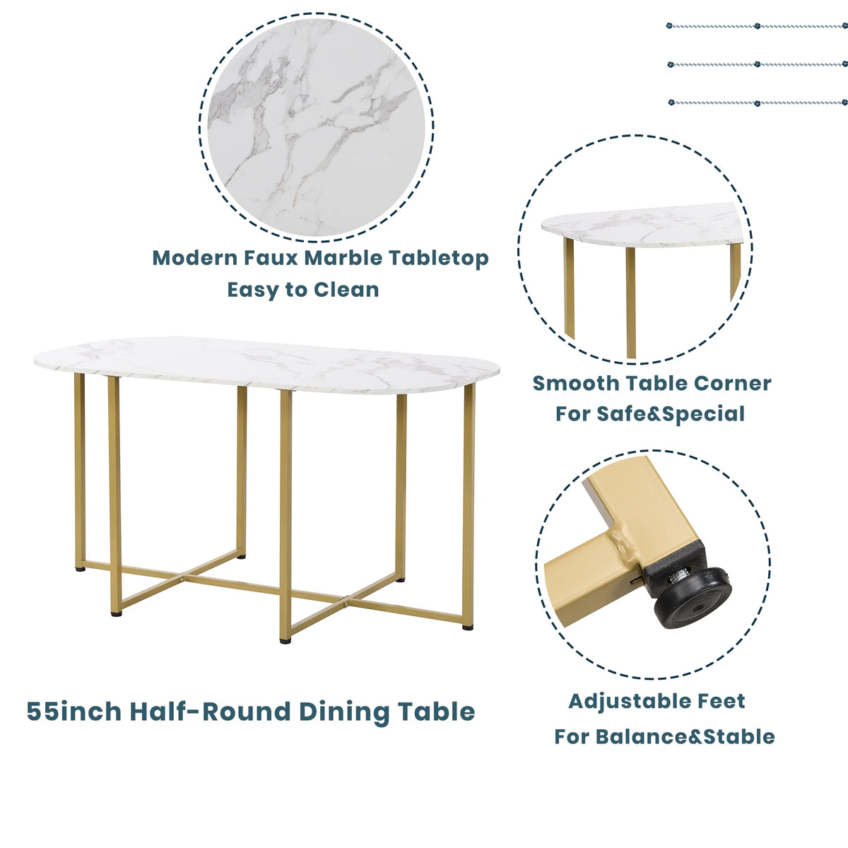7-Piece Dining Table Set with 6Stools - Industrial Compact Kitchen Table & Chairs Sets, Space-Saving Design for Apartment, Small Space, Breakfast Nook