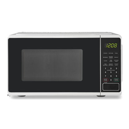 Mainstays 0.7 cu. ft. Countertop Microwave Oven, 700 Watts, White, New