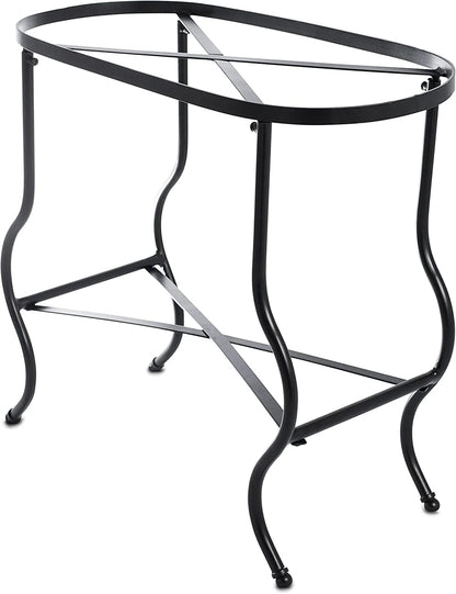 Steel Galvanized Beverage Tub with Stand and Drip Pan Tray - Oval shape (Large Size) by MG Decor - Madhu Collection