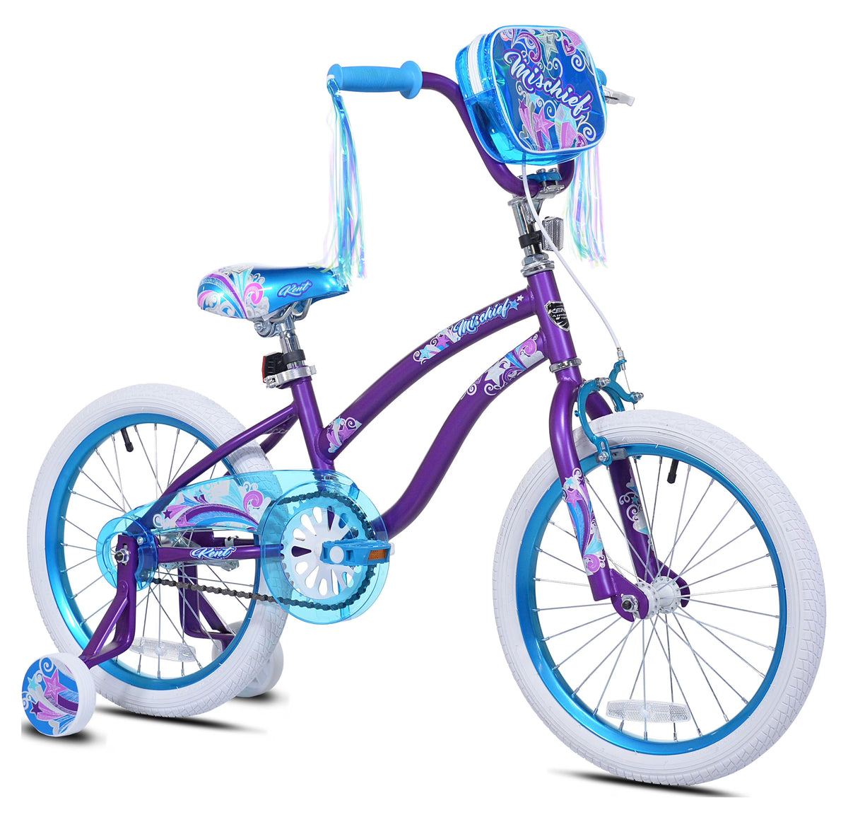 18" Kent Mischief Bike, Fits Rider 3'2"-4'2", Pink/Blue, Child, Unisex