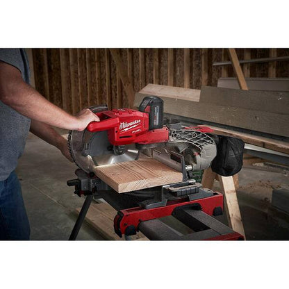 M18 FUEL 18V Lithium-Ion Brushless Cordless 10 in. Dual Bevel Sliding Compound Miter Saw Kit with Miter Saw Stand