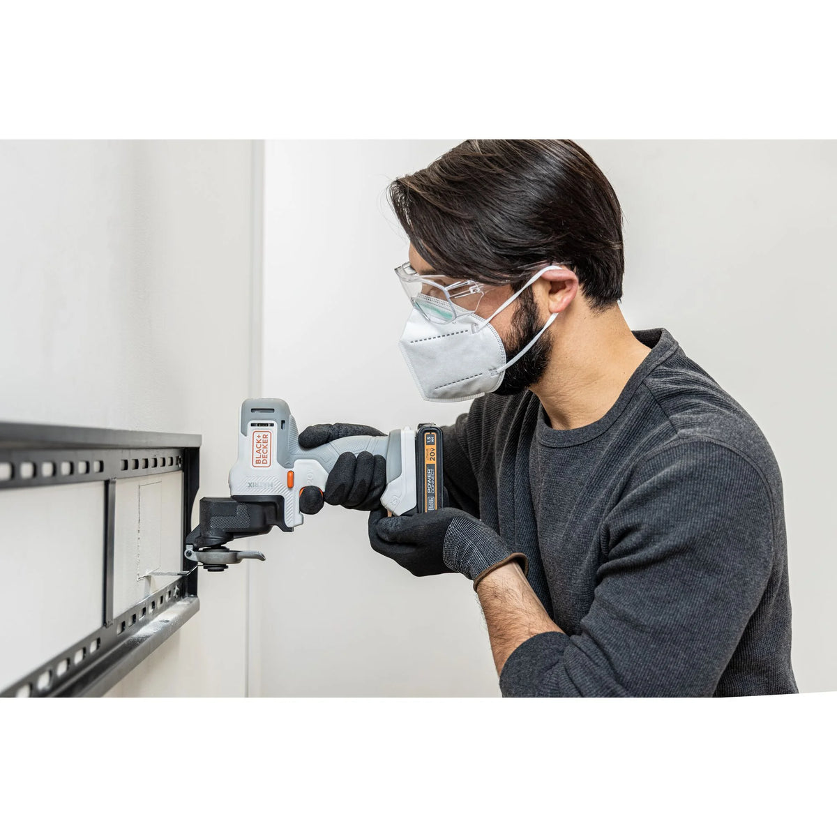 BLACK+DECKER 20V MAX* Matrix Cordless Combo Kit, 6-Tool, White And Orange, (BDCDMT1206KITWC)