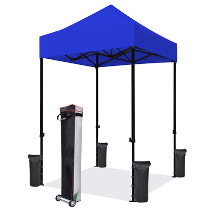 Eurmax 5x5 Pop up Canopy Outdoor Heavy Duty Tent,Ruby