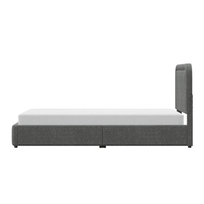 Better Homes & Gardens Juliet King Boucle Platform Bed, Ivory