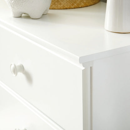 Sauder Storybook 4-Drawer Bedroom Dresser, Soft White Finish