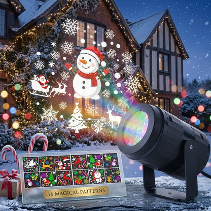 Havenlia | LED Snowflake Christmas Projector Light
