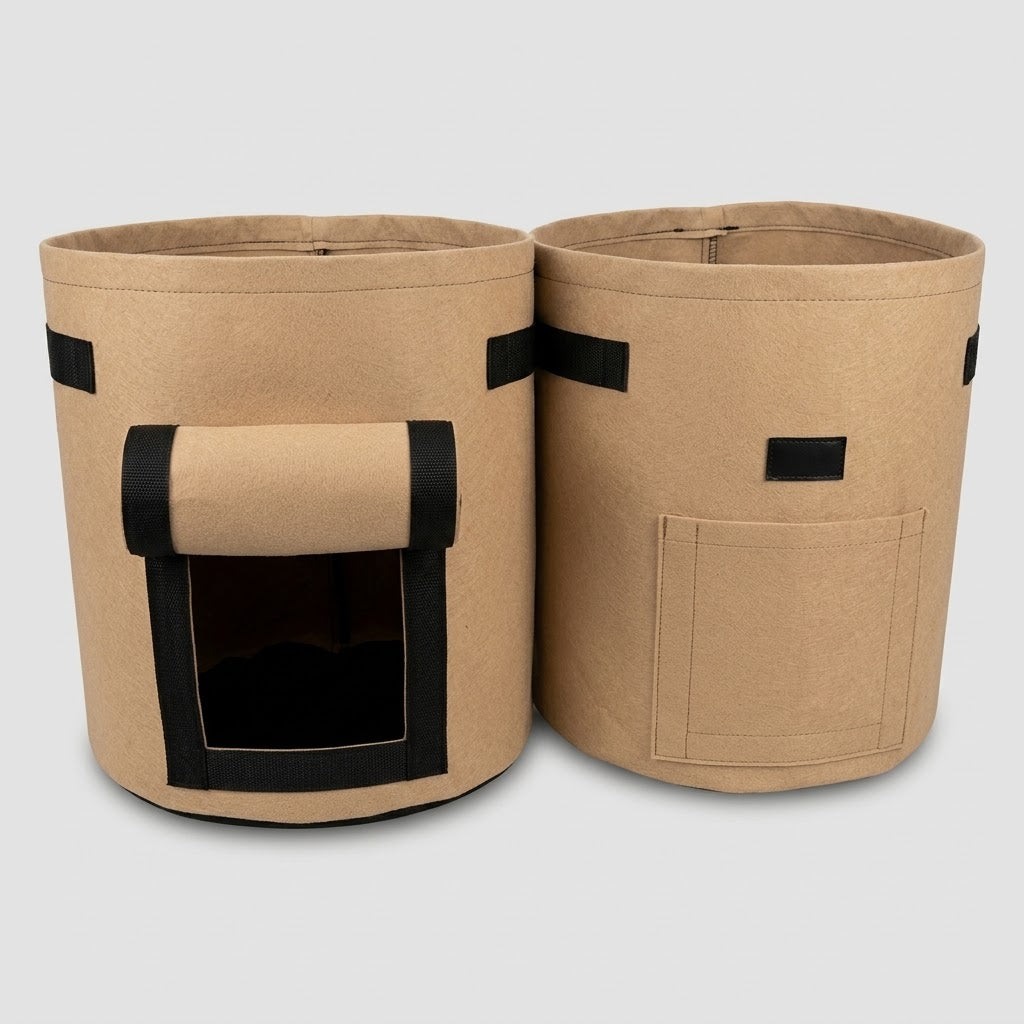 Havenlia breathable potato grow bag with side harvest window and handles